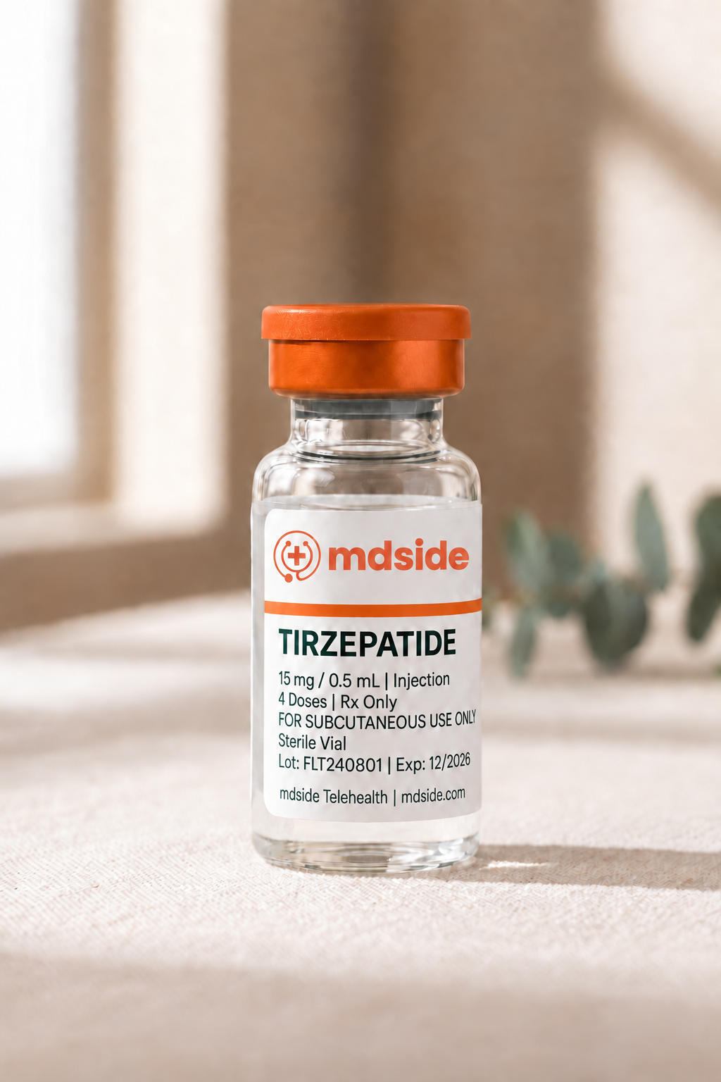 MDside Tirzepatide vial