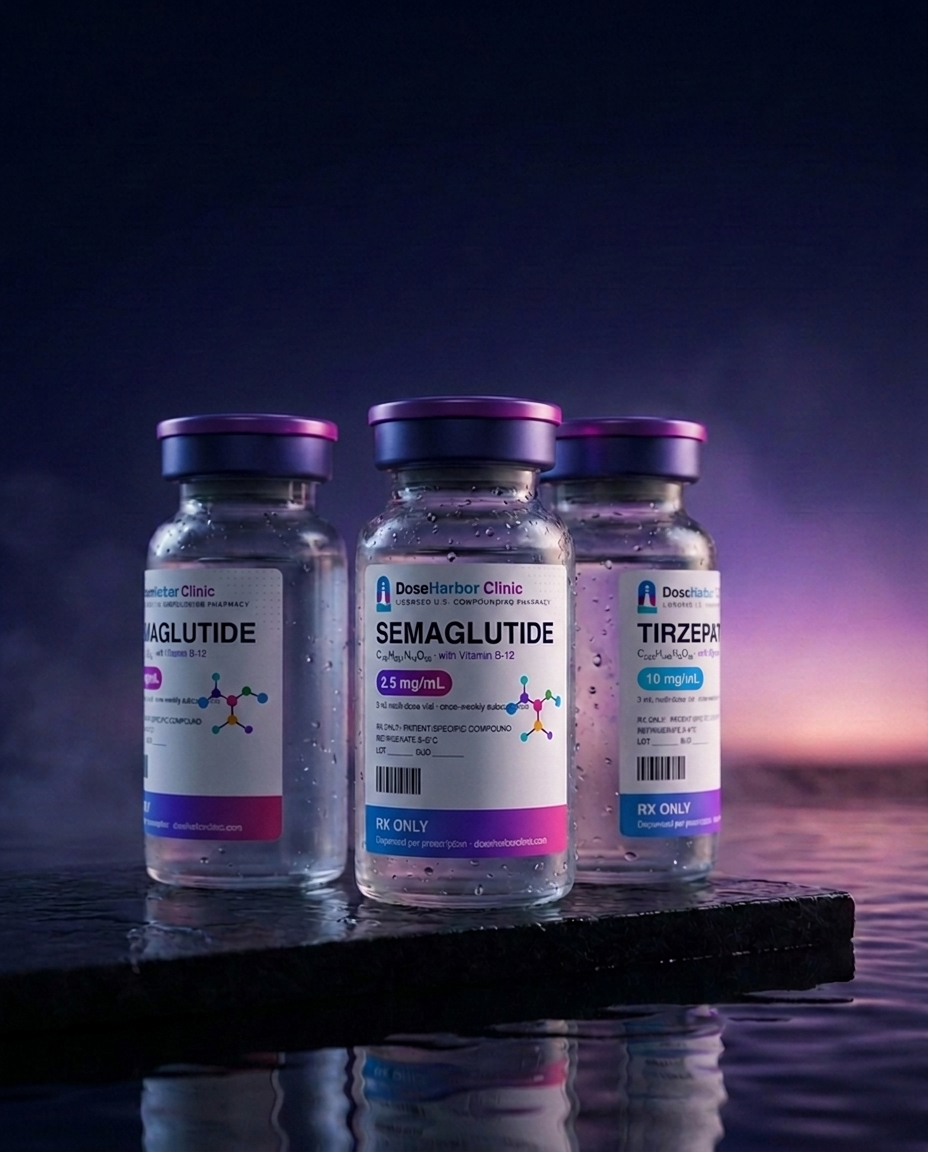 DoseHarbor semaglutide and tirzepatide vials
